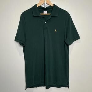 Brooks Brothers Men's‎ Performance Polo Size L Green Original Fit Supima Cotton